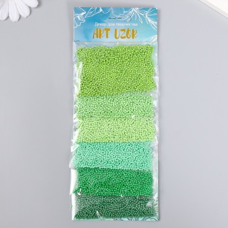 Round Beads 12/0 "Foliage Colors" 6 colors x 10 g 20x8 cm-2