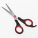 Hairdressing scissors with emphasis, blade - 5.5 cm, black/red color