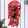 Jewelry decoration "Bow with cones" (set 2 pcs) 13.5x17.5 cm, red