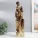 Polystone souvenir "Africa - mother and child" gold pattern - circles 10.5x10x40 cm