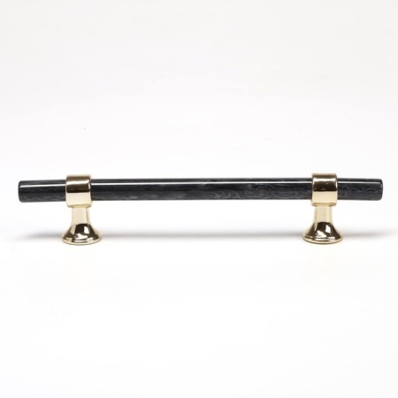 Cappio pk106 bracket handle, m/o 128 mm, d = 12 mm, plastic, graphite/gold color-1