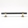 Cappio pk106 bracket handle, m/o 128 mm, d = 12 mm, plastic, graphite/gold color