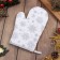 Mittens shares of snowflakes silver 26*16 cm, 100% p/e