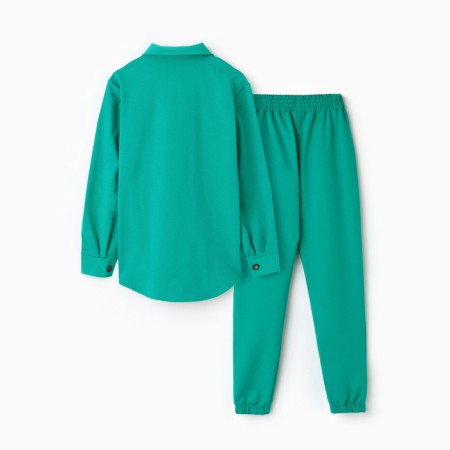 Women's costume (shirt/pants), green color, size 44-7
