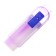 Rectangular eraser in the color of the case, in a plastic sliding holder mix