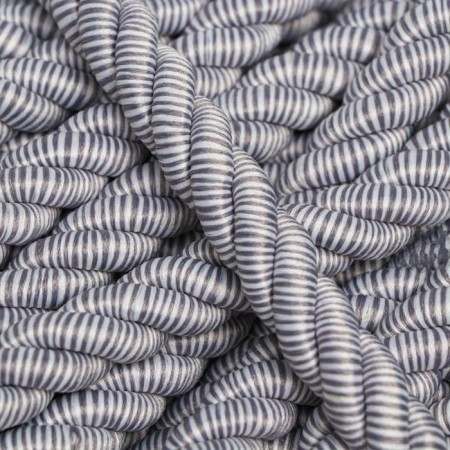 Cord for decor and finishes, twisted, gray, decorative, without braid, 12 mm x 25 m-1