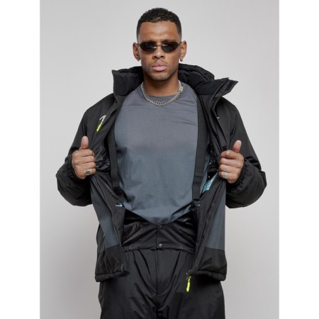 Male winter ski costume, size 54, black color-13