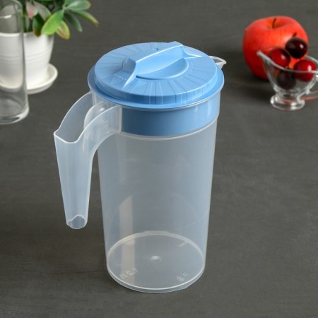 A jug with a lid, 1.2 l, color mix-1