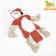 Textile toy with a rope "Fox" with a squeak, rustling, 26 x 28 cm