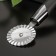 Knife for pizza and dough the deed "chrome", 20 cm, ribbed, black color