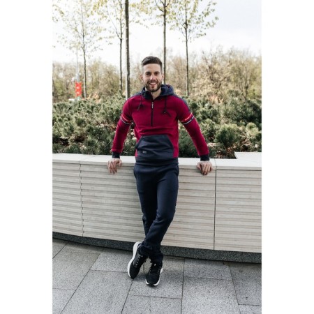 Sports costume men's ISee, size 46, dark blue color, burgundy-1