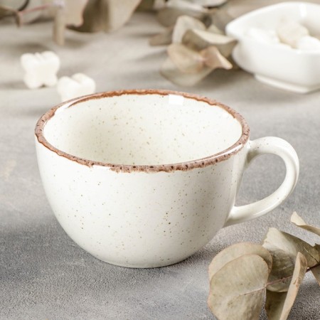 Tea cup Beige, 340 ml, beige color-1