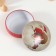 Casket Metal Circle "Dancing Santa Claus" 13x13x6 cm