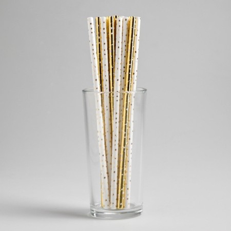 Polit cocktail tubes, embossing, set of 12 pcs.-1