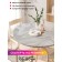The tablecloth “Marble waves”, round, oxford, elastic band, size 140x140 cm, diameter 105-120 cm