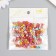 A set of beads for creativity plastic "Golden heart in the circle" Bright 20 g 0.4x0.7x0.7 cm