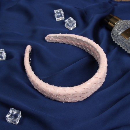 Hair rim "jeannette" style, 3 cm, pink