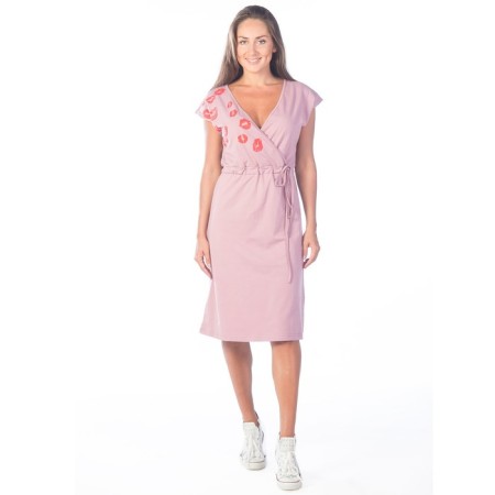 Women's dress "Himasies", size 52, dark pink color