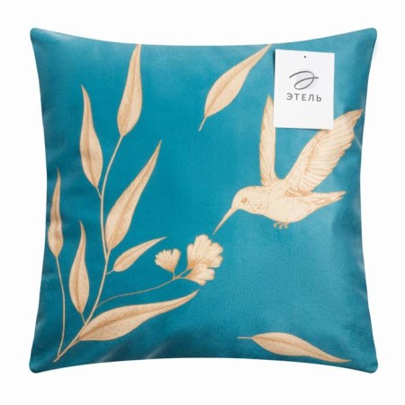 Pillowcase decorative Ethel "Bird" 40x40 cm, velor, 100% p/e-4