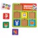 The puzzle is wooden. Repeat on the model "cute beasts", developing games for children