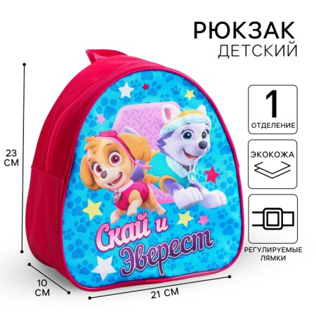 Baby backpack, 23x21x10 cm, puppy patrol