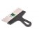 Spatula SIBRTTS 85473, 8x8 mm tooth, stainless steel, plastic handle, 200 mm