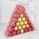 Set of balls plastic D-3 cm, 56 pcs "triangle" gold red