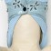 Jacket for dogs with flowers, M (DS 25 cm, Osh 26 cm, OG 37 cm), Blue