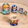 Nesting doll "Blue Dress", 5-doll, 10 cm, manual painting