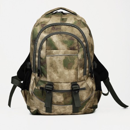 Tourist backpack, 22 l, 2 lightning departments, 5 external pockets, ZFTS, green color-2