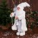 Santa Claus "in a brilliant vest" 50 cm, silver-white