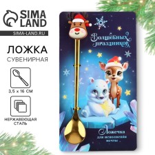 New Year's spoon with a rubber additional element 