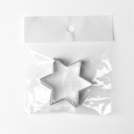 Cutting form "Star", 6 × 6 × 2 cm, chrome color-3