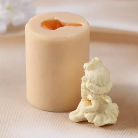 Silicone Mold "Angel with Bantik" silicone 5x3.5x4 cm-2