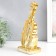 Souvenir Ceramics "Violin with a bow" gold 30x12x9 cm
