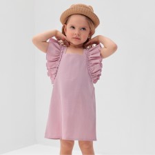 Dress for girls Minaku: Cotton Collection Pink color, height 98