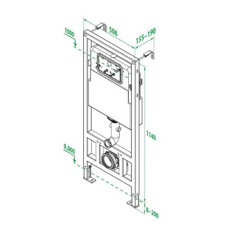 Paradess's installation for the suspended toilet IDDIS Neofix, neo0000i32-1