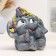 Pigger "elephant with a bow" 20x20x20cm, gray