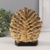 Souvenir Polystone "Buddha. Palm sheet" gold and black 14.5x9x17.5 cm