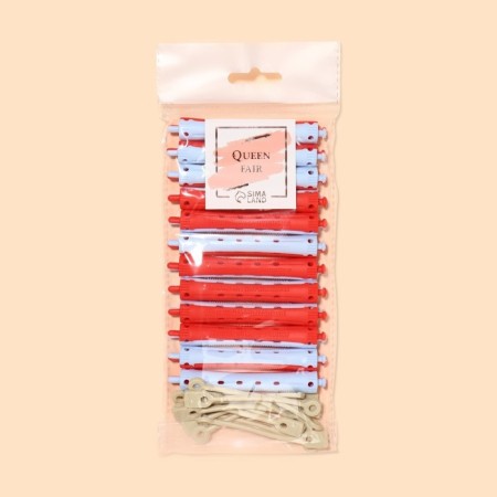 Bigudis "Connecting", d = 1 cm, 9 cm, 12 pcs, color mix-3