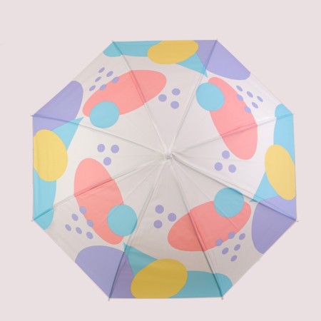 Umbrella - a half -automatic “rainbow circle”, 8 spokes, R = 46 cm, Mix drawing-8