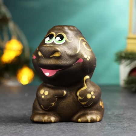 Фигурка "Дракончик" 10х12см, бронза-1