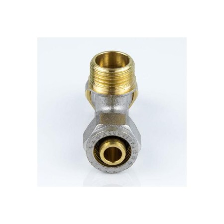 Aquasfera tee 7014-03, crimping, 26 mm x 3/4 "x 26 mm, external threads, brass-1