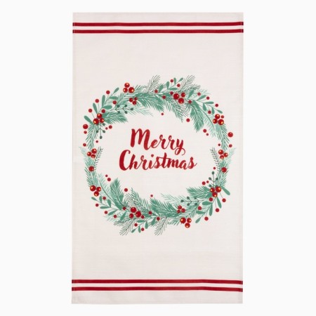 New Year's towel Ethel "SHRISTMAS LEAVES" 40x73 cm, 100%HL, reps 210 g/m2-1