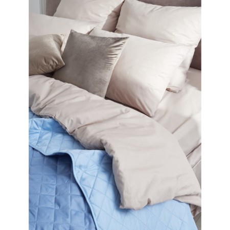Blue bedspread, size 210x240 cm, blue color-4
