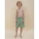 Bathing shorts for a boy, height 140 cm, green color