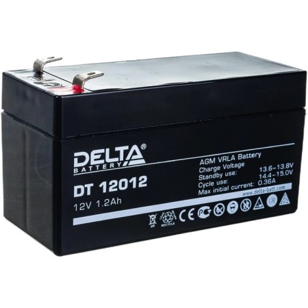 The battery Delta DT 12012 (12V / 1.2AH)