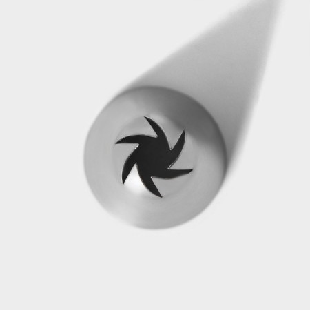 Confectionery nozzle "Closed rose", d = 3 cm, exit 0.7 cm, stainless steel-3