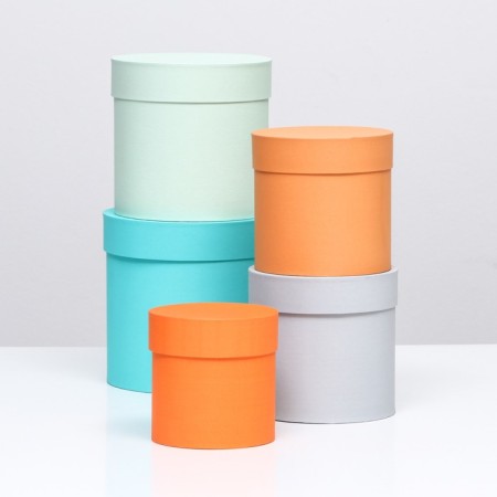 A set of round boxes 5 in 1, "Silence" 5V1 20x20-14x14