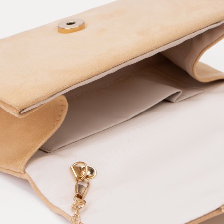 Female bag on a magnet, beige color-2